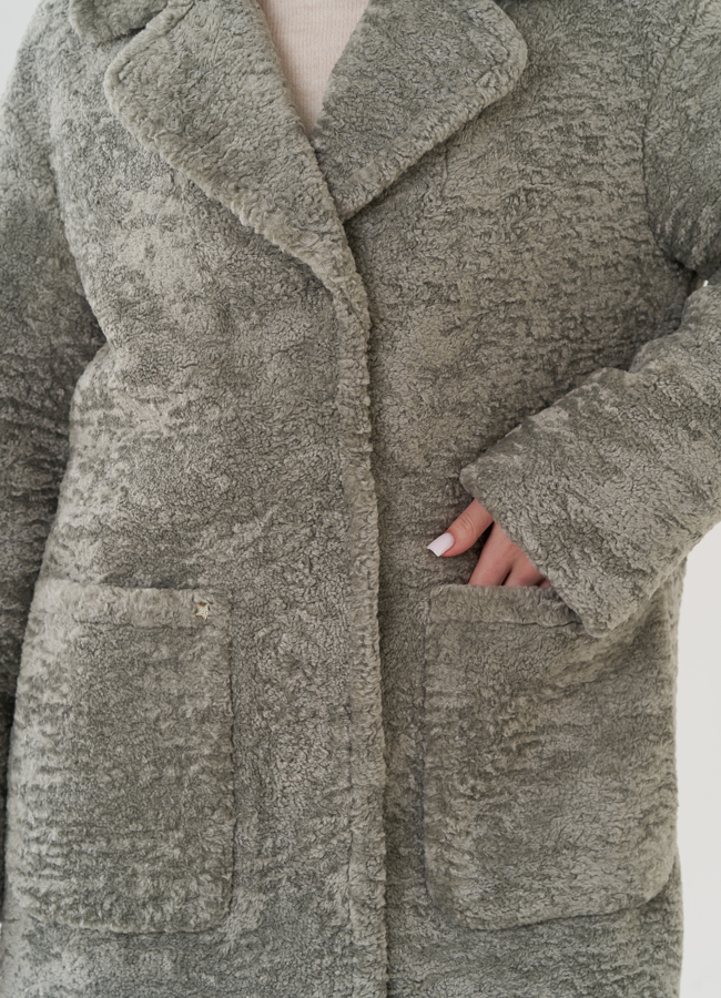 Полупальто женское с английским воротником модель № 25558 универмаг малина