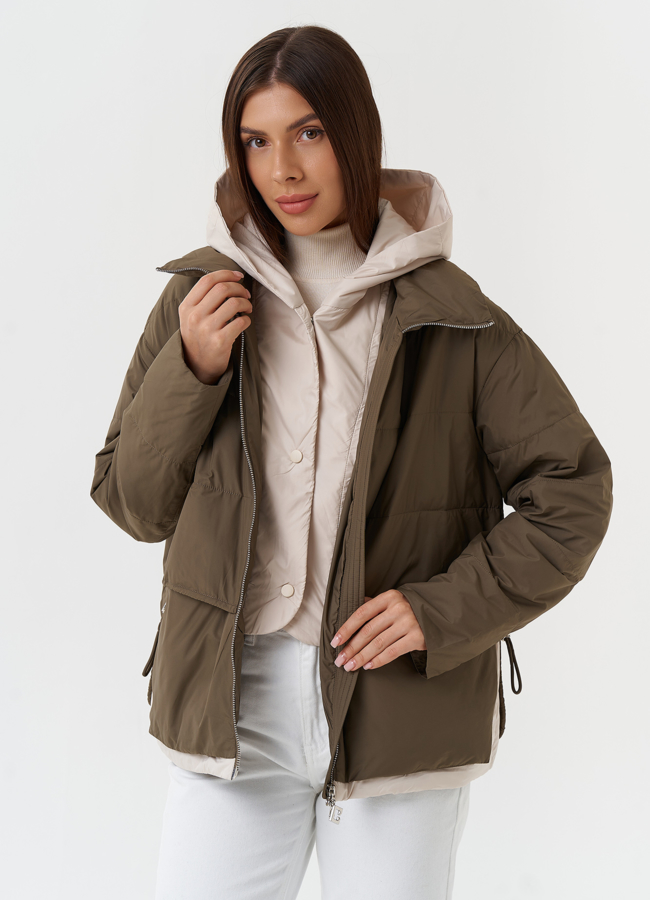Куртка со съемным капюшоном модель № 27868 в кредит