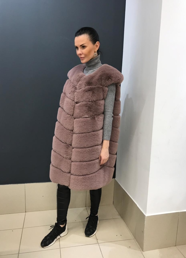 Жилет из экомеха модель № 901 в кредит