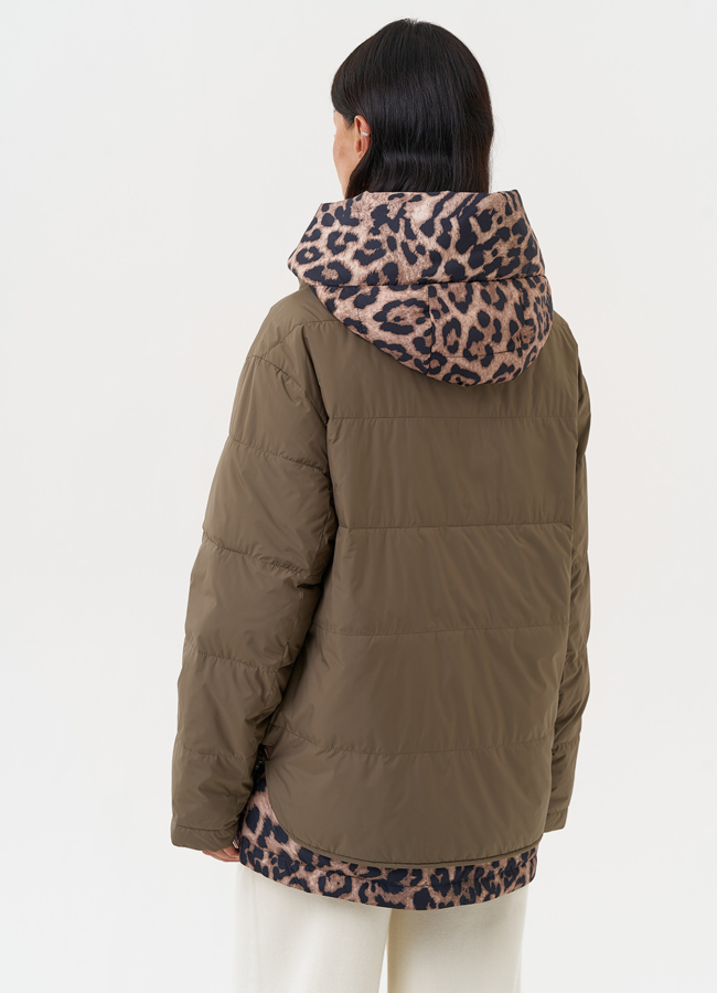 фото Женская куртка в цвете хаки модель № 31290
