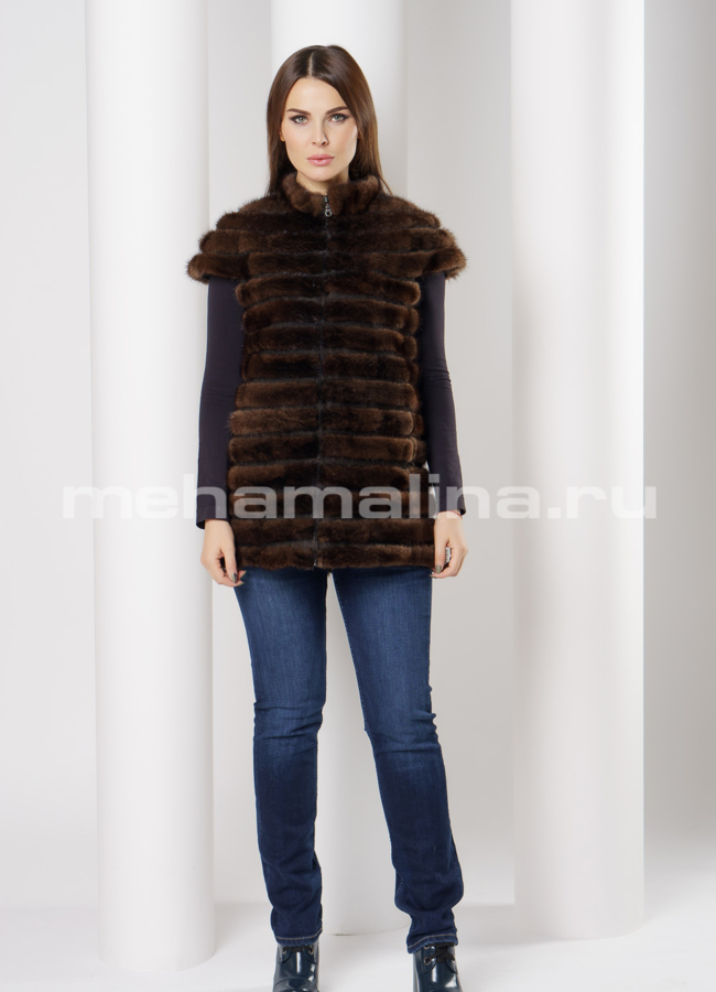 Жилет из норки модель № M-165 в рассрочку