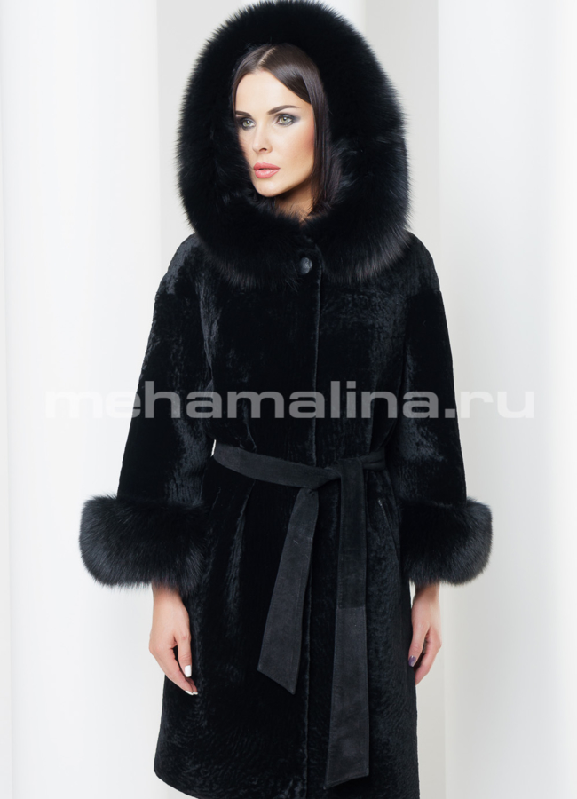 Шуба из мутона модель № S-424 универмаг малина