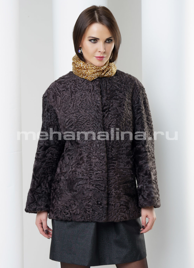 Шуба каракуль модель № S-475 универмаг малина