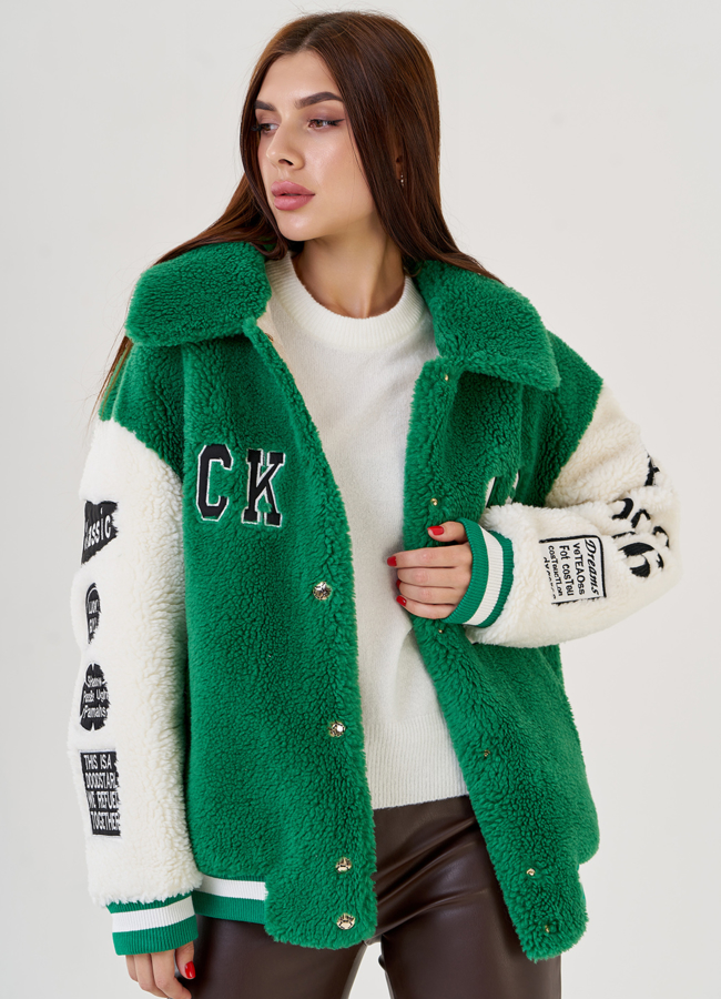 Женская куртка из искусственного меха  модель № 23418 в кредит