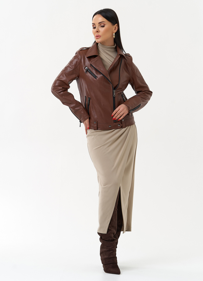 Женская куртка - косуха  модель № 21164 универмаг малина Женская куртка - косуха  модель № 21164 универмаг малина