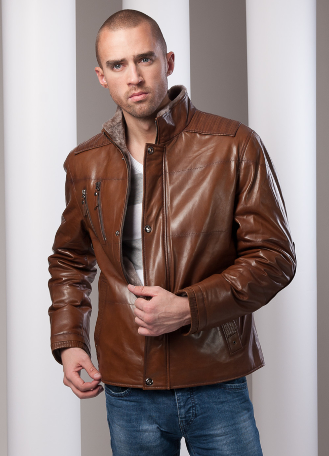 фото Кожаная дубленка  модель № DM-38