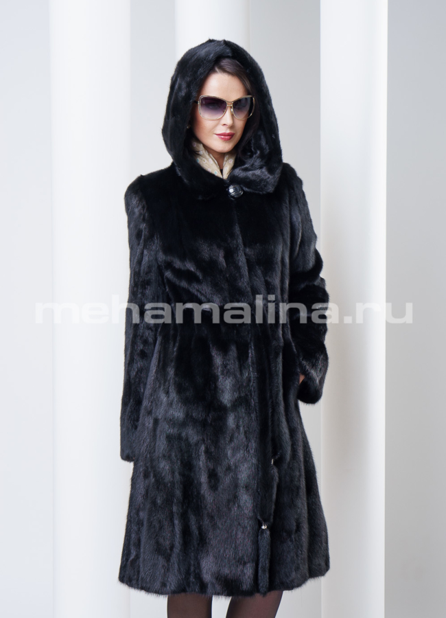 фото Шуба норка, на поясе модель № S-295