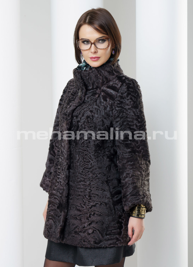 фото Укороченная шуба, каракуль модель № S-477