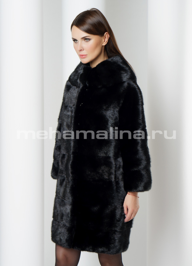 Шуба из норки модель № S-636 универмаг малина