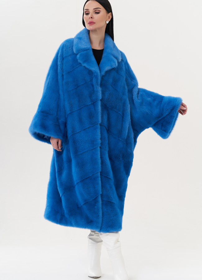 фото Шуба из норки оверсайз модель № 83713