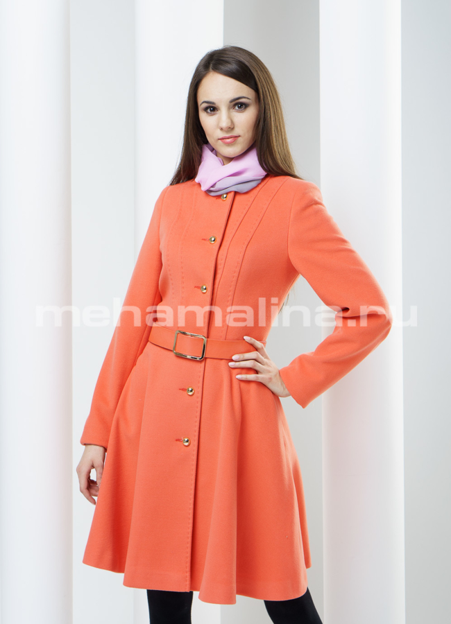 Пальто женское, цвет заря модель № BP-17 в рассрочку Пальто женское, цвет заря модель № BP-17 в рассрочку