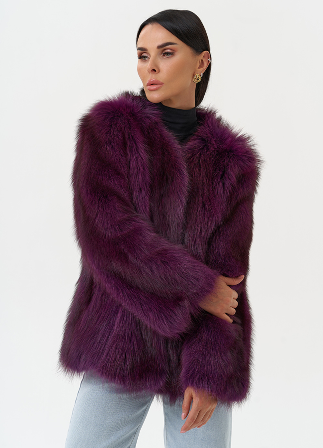 фото Женская куртка из меха канадского енота модель № 31085 фото Женская куртка из меха канадского енота модель № 31085