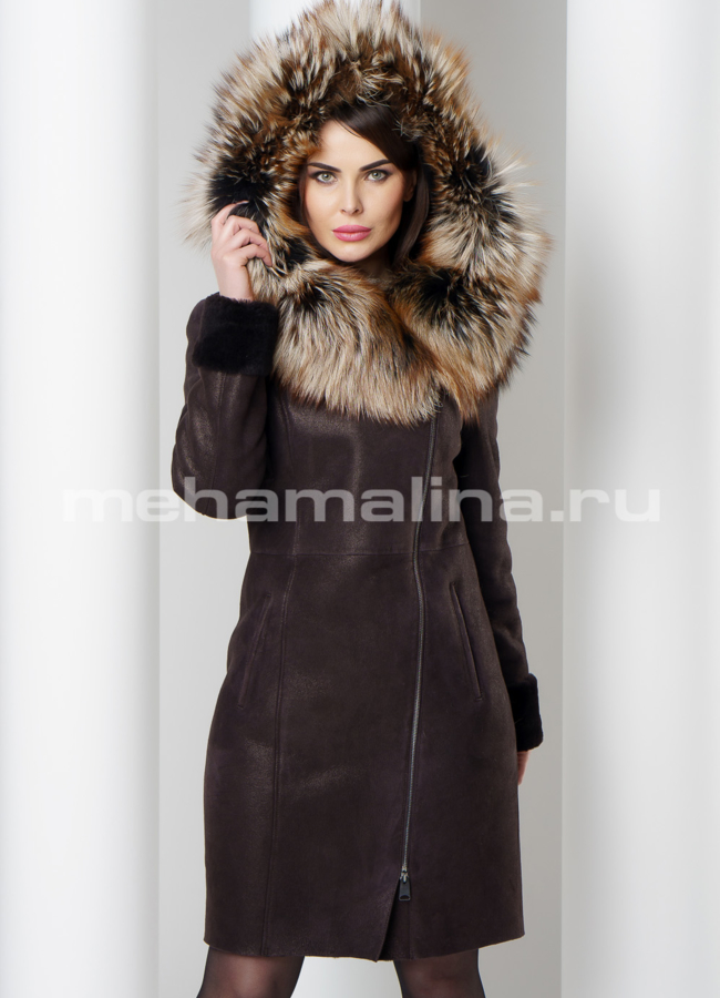 фото Дубленка с покрытием модель № D-202