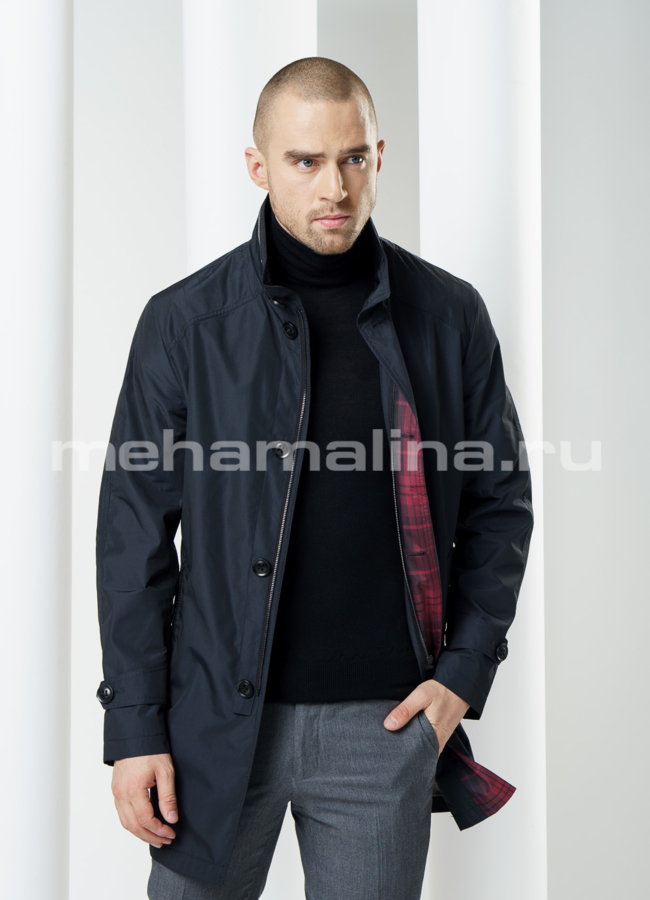 фото Куртка на пуговицах, удлиненная модель № KP-101