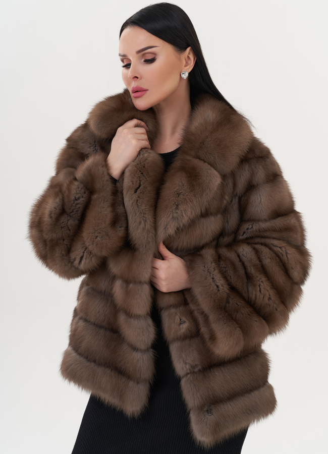 Шуба из куницы с английским воротником модель № 26039 универмаг малина Шуба из куницы с английским воротником модель № 26039 универмаг малина