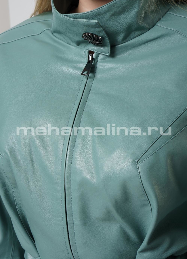 Куртка из эко кожи, приталенная модель № 739 в рассрочку