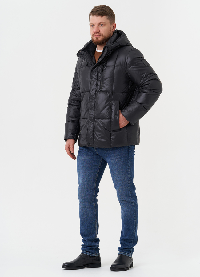 Куртка на био пухе с капюшоном модель № 28825 в рассрочку