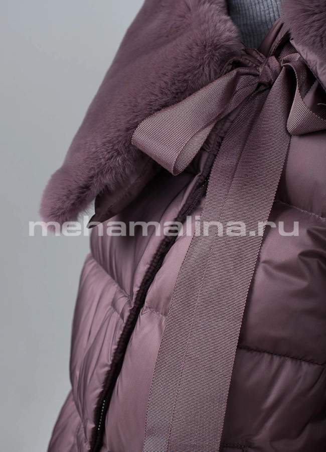 Пуховик зимний c капюшоном модель № П-263 универмаг малина