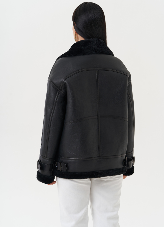 Женская натуральная дубленка модель № 28427 в кредит