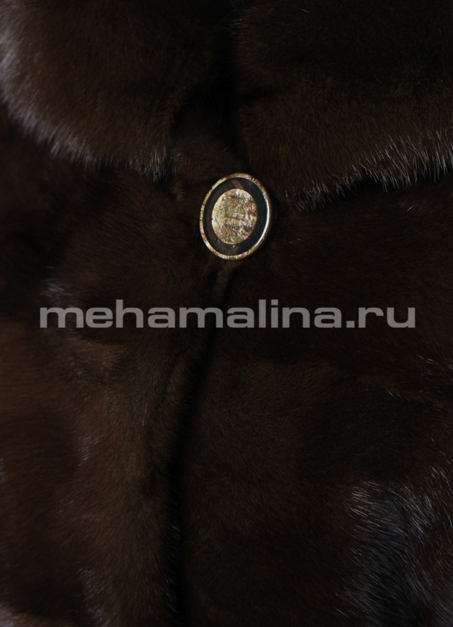 Шуба из норки модель № S-713 универмаг малина