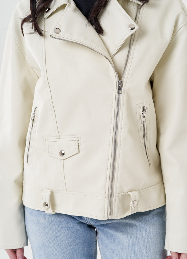 Женская куртка косуха из эко кожи  модель № 24451 универмаг малина