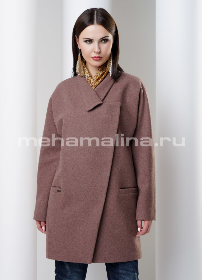 Пальто Avalon модель № BP-105 меха малина