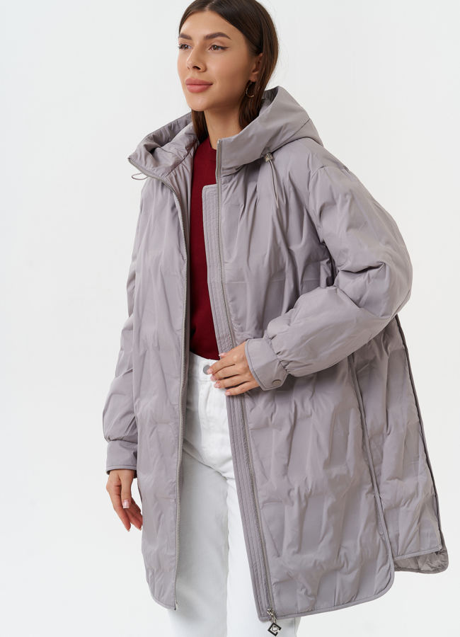 Женское стеганое пальто модель № 27881 универмаг малина