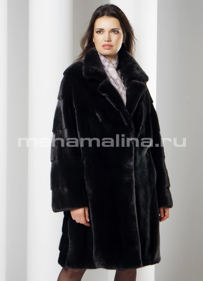 Шуба из норки модель № S-646 универмаг малина