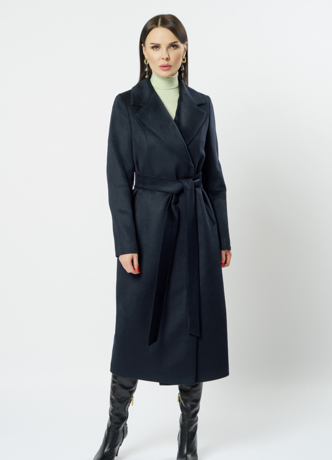 Английское пальто в темно-синем цвете модель № 20558 универмаг малина