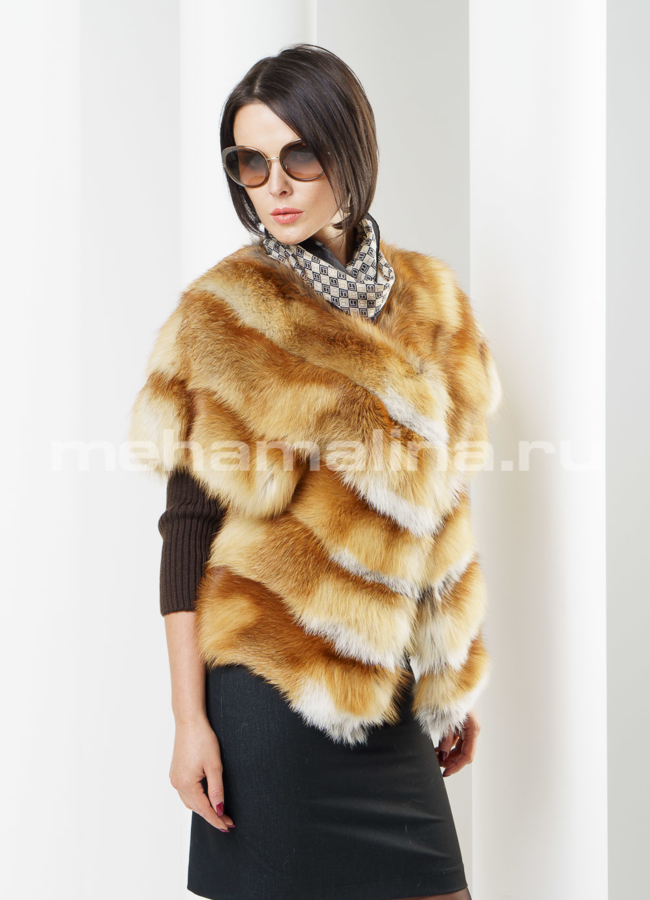 Жакет из лисы  модель № M-48 в рассрочку
