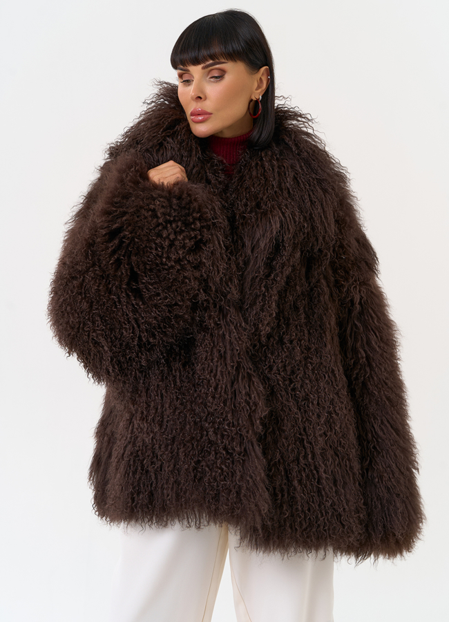 Женская шуба из меха ламы модель № 30635 универмаг малина Женская шуба из меха ламы модель № 30635 универмаг малина