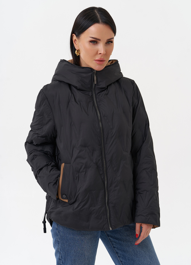 Женская утепленная куртка с капюшоном модель № 29941 в кредит