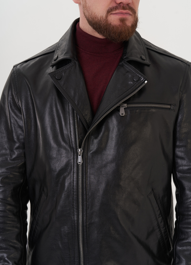 Мужская кожаная куртка  Мужская кожаная куртка