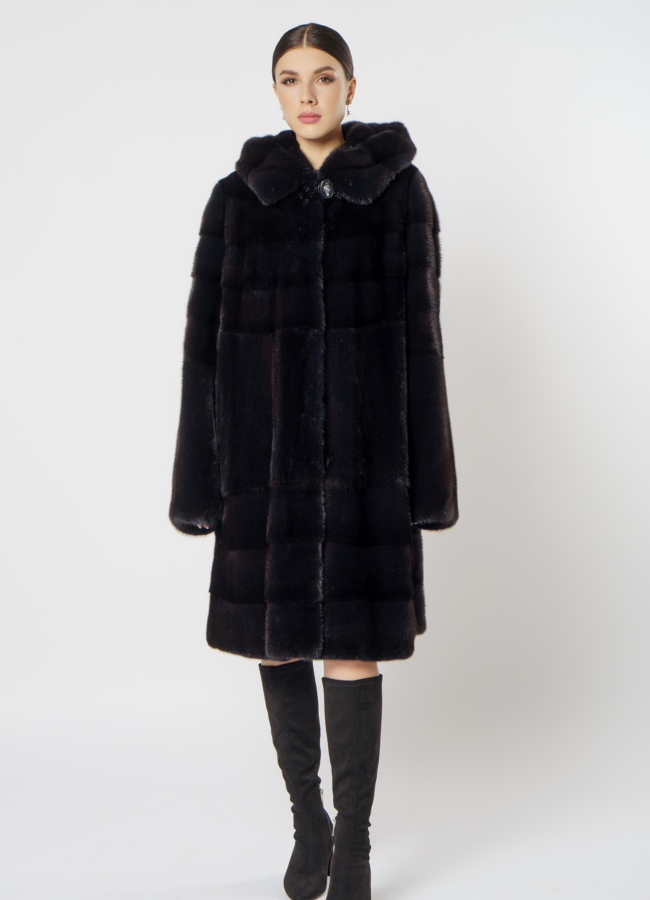 фото Шуба из скандинавской норки модель № S-517