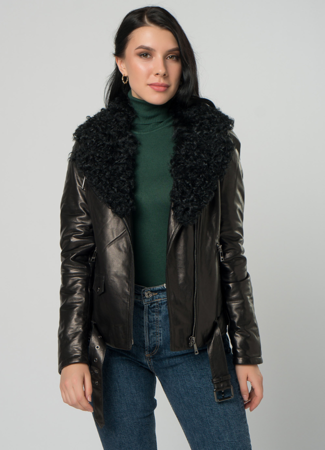 Косуха утепленная с мехом модель № 72835 универмаг малина