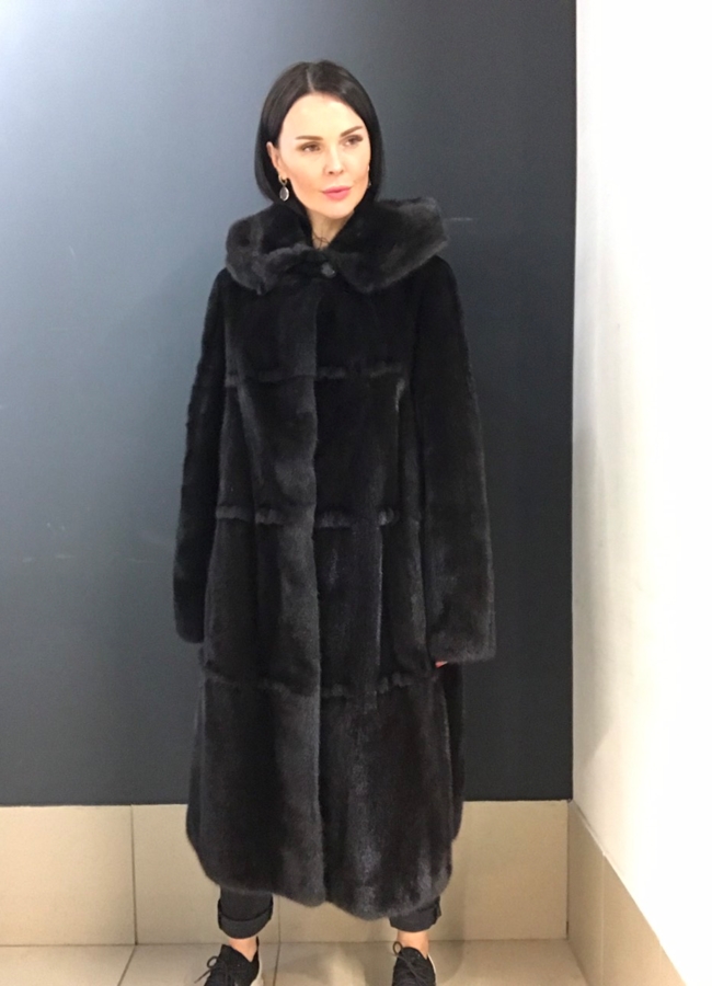Шуба из скандинавской норки модель № S-752 в рассрочку
