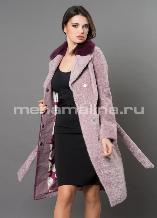 Дубленка Emilia Rinzi из астрагана модель № 3214-100 универмаг малина