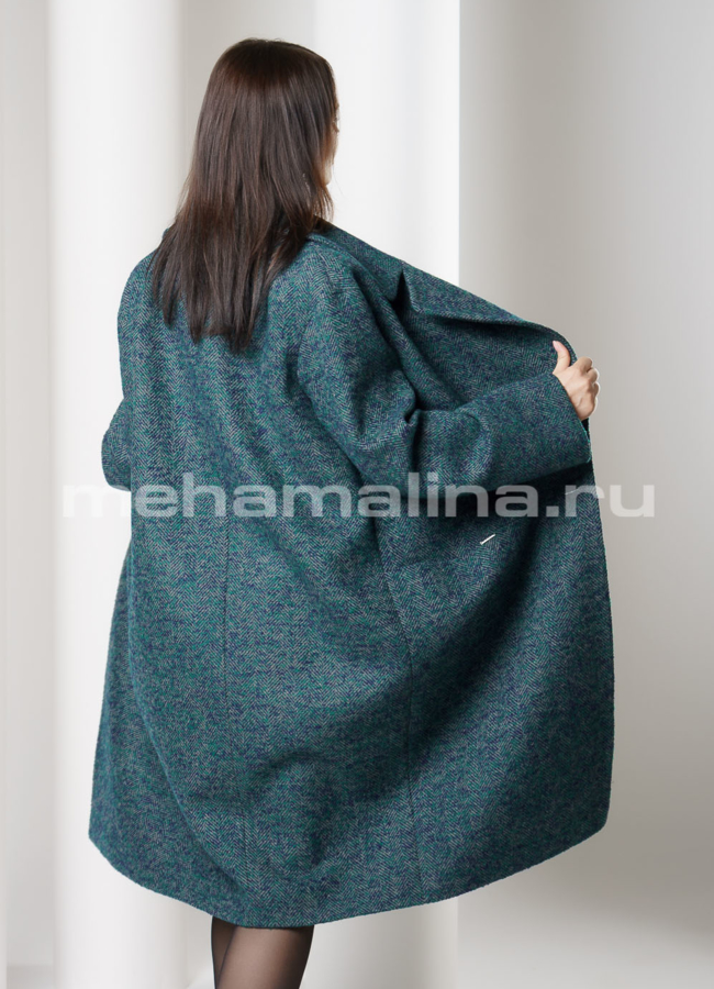 Пальто на пуговицах с английским воротником модель № А-468 универмаг малина