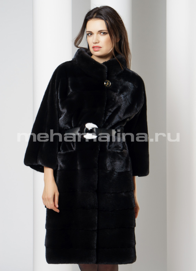 Норковая шуба  модель № S-649 универмаг малина
