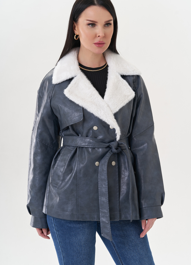 Жакет из эко кожи модель № 26848 в кредит