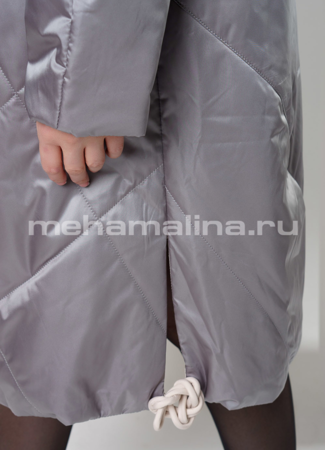 Пальто на молнии с капюшоном модель № 2192 универмаг малина
