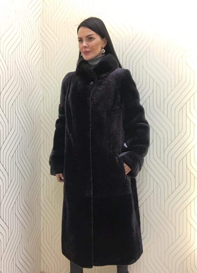 фото Шуба из мутона модель № БВР-8156