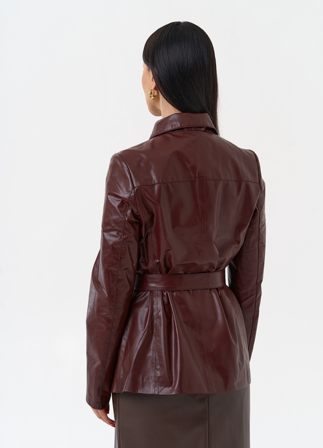 Куртка женская бордового цвета модель № 80219 в кредит Куртка женская бордового цвета модель № 80219 в кредит