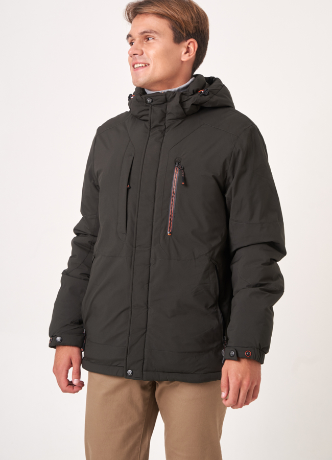 фото Куртка с капюшоном на молнии модель № 