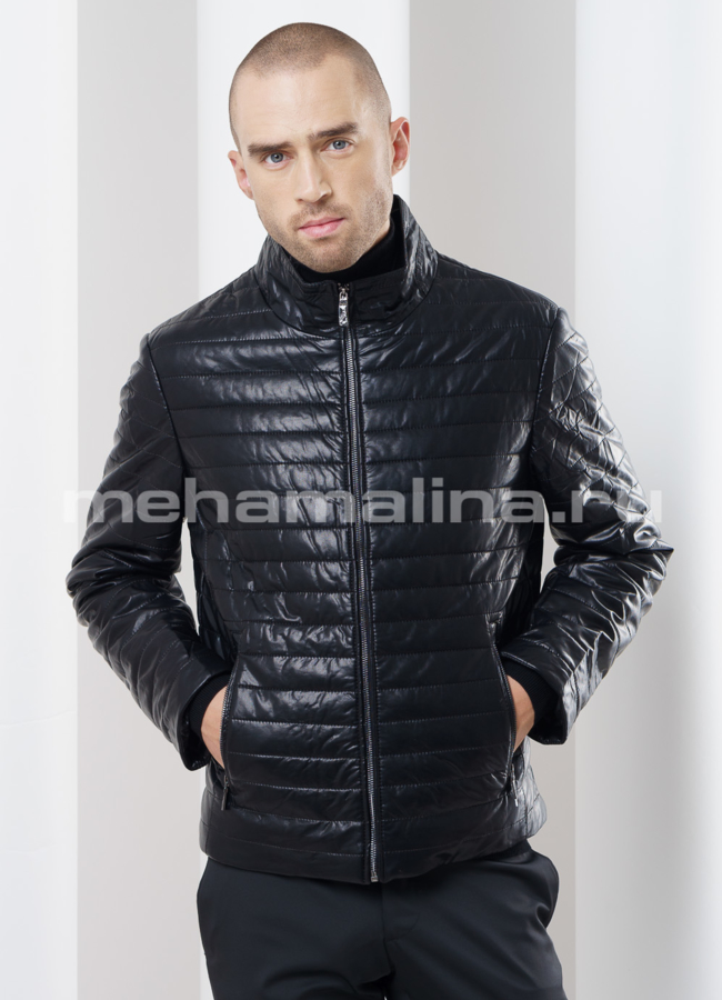 Куртка мужская из эко кожи модель № KP-154 универмаг малина