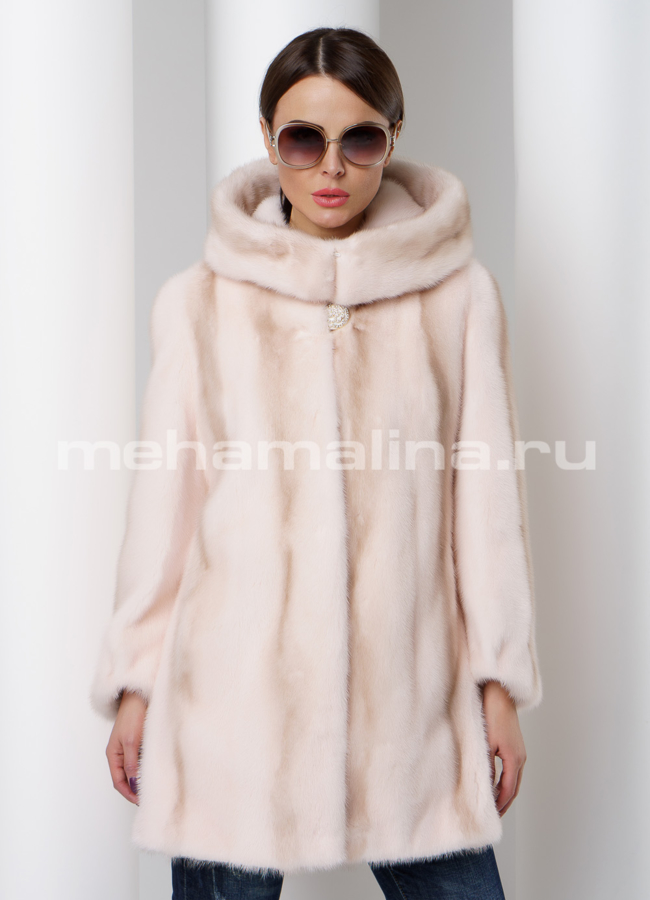 Шуба норковая балетка модель № S-529 универмаг малина