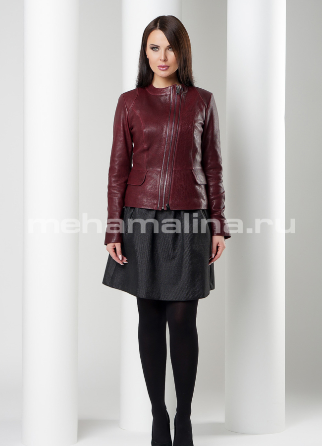 Кожаная куртка модель № K-370 в рассрочку