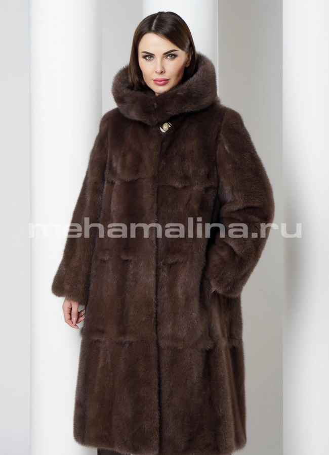 Норковая шуба модель № S-568/1 универмаг малина