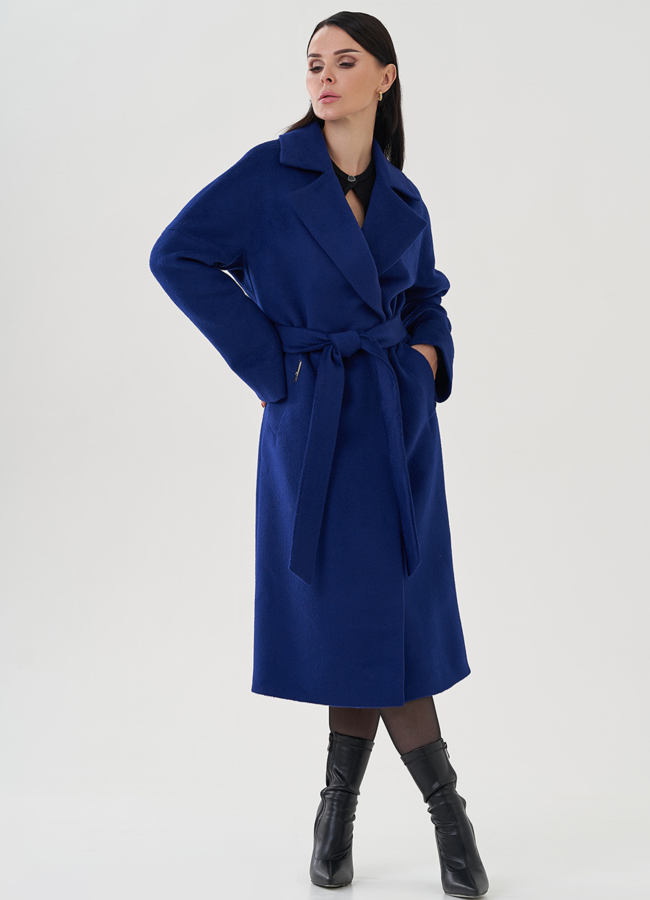 фото Женское пальто с английским воротником   модель № 82084