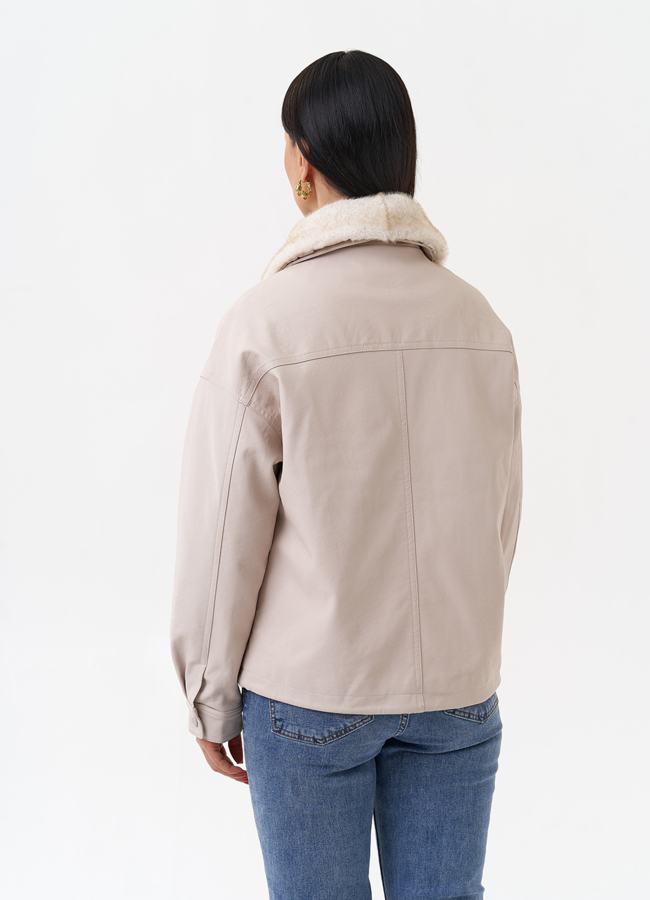 Демисезонная куртка из эко материалов модель № 2180 в рассрочку